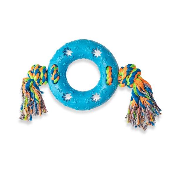 Nice Paws Pet Ring 'N Rope Toy - Picture 2 of 2